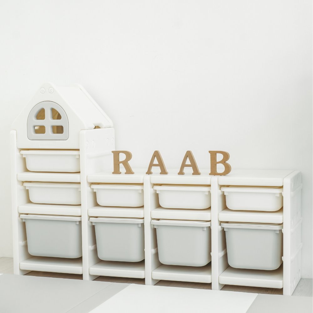 RaaB Family™ HOUSE Kids Storage Cabinet Toy Storage Organiser