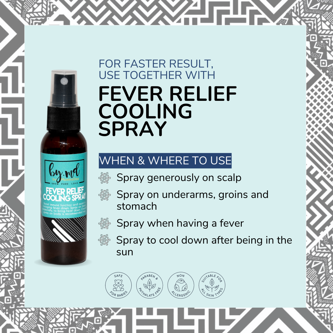ByMommaDee Fever Relief Cooling Spray, 60ml