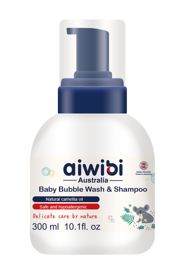 Aiwibi 2 in 1 Natural Baby Wash & Shampoo (300ml)