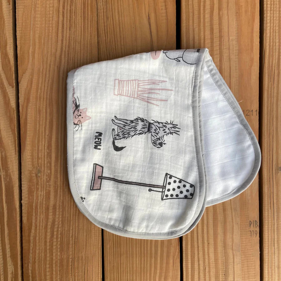 SARVA Organic Muslin Burp Cloth (Set of 2)