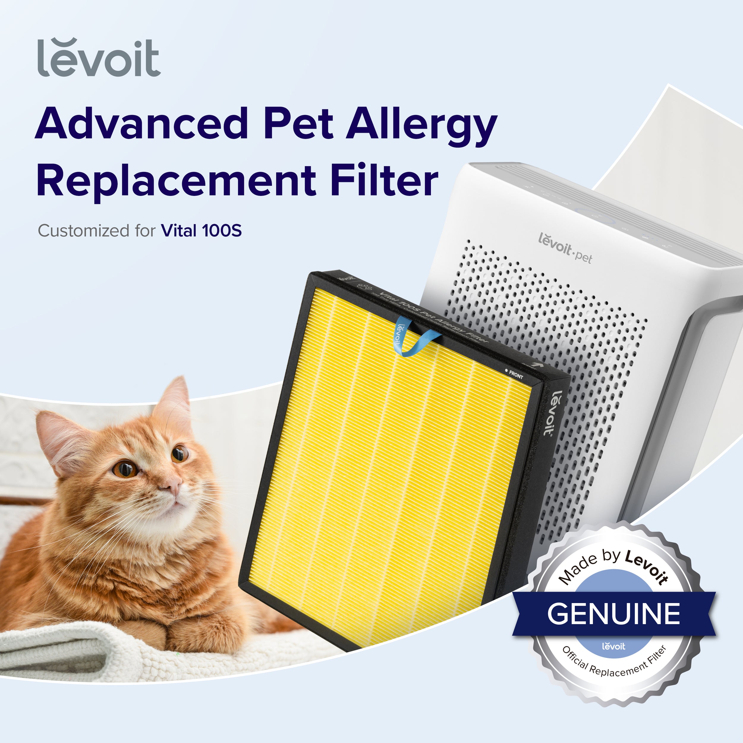 Levoit Vital 100s Filter Yellow (For Pet Allergy)
