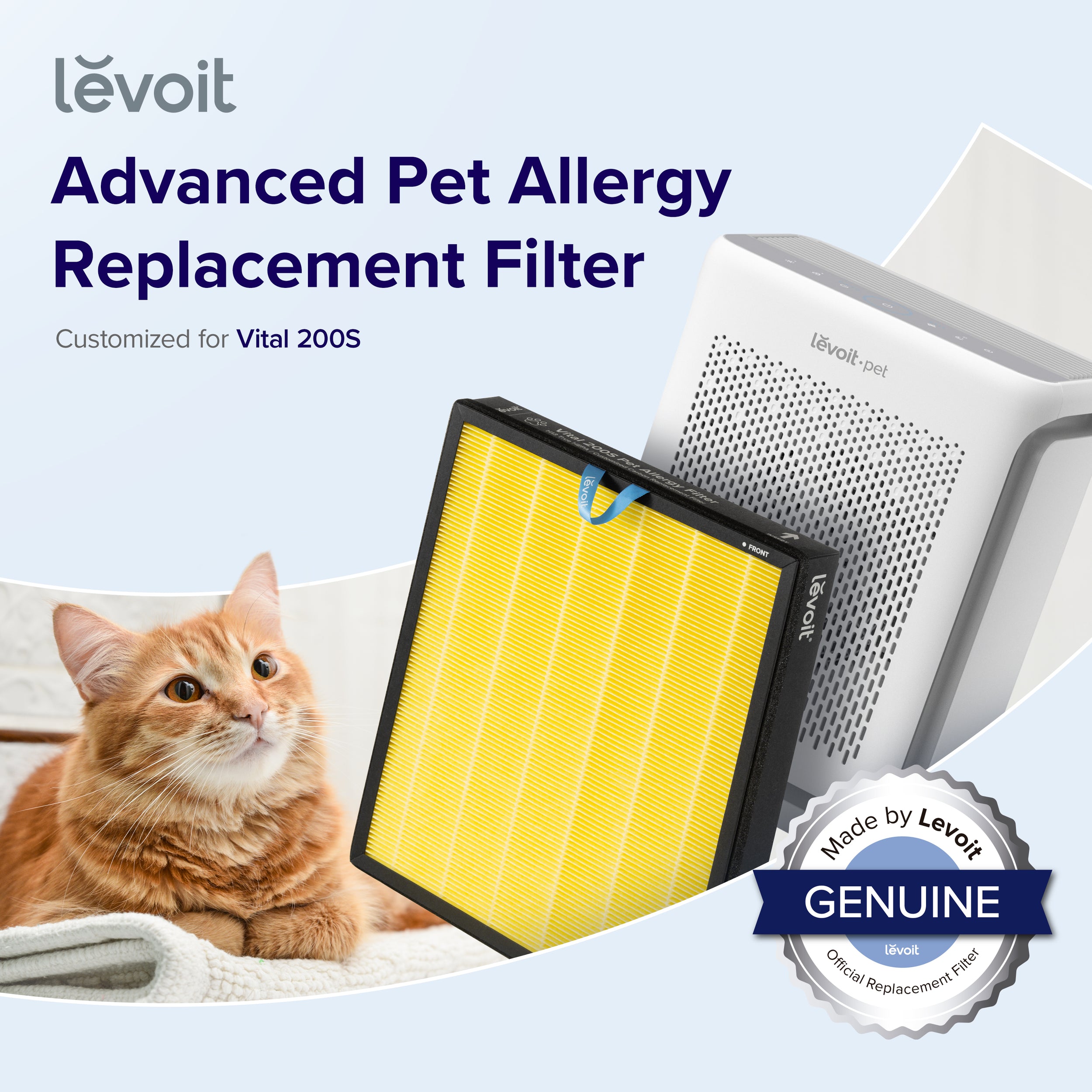 Levoit Vital 200s Filter Yellow (For Pet Allergy)