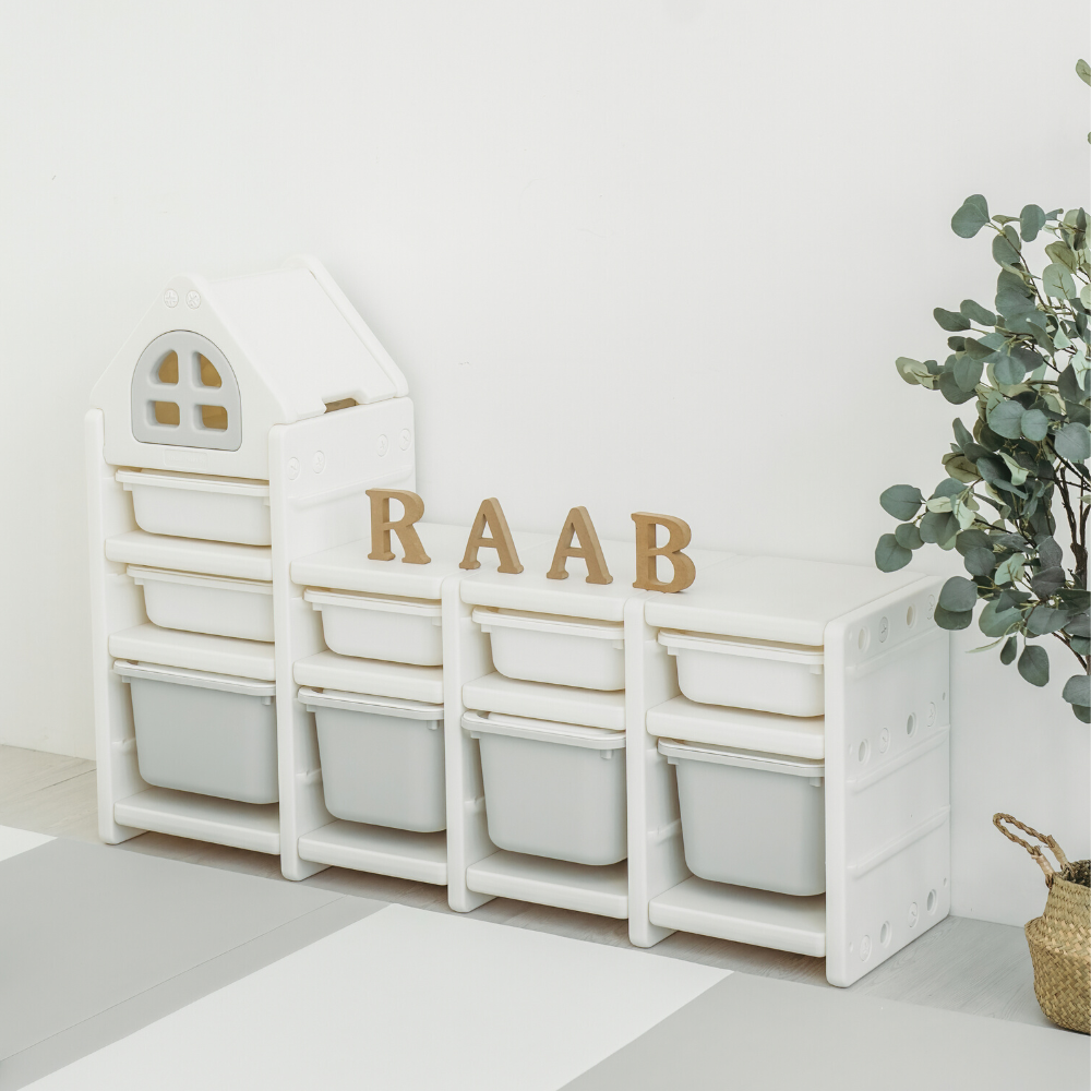 RaaB Family™ HOUSE Kids Storage Cabinet Toy Storage Organiser