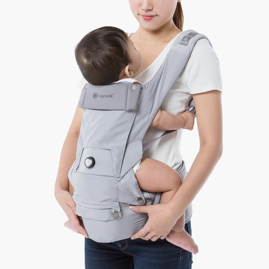 Hugpapa Dial-Fit Classic 3-in-1 Hip Seat Baby Carrier + Infant Insert