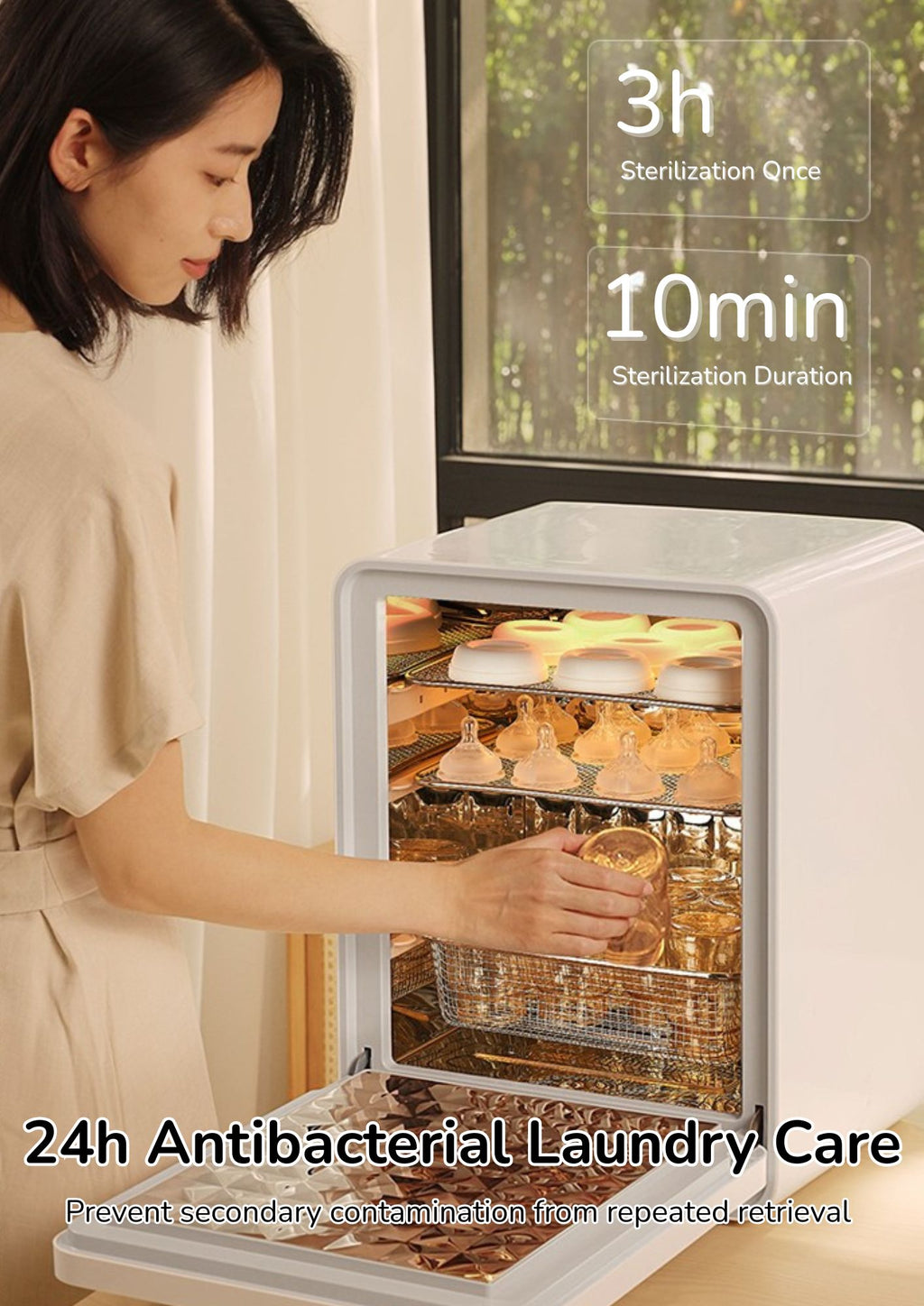 Snow Bear UV Steriliser And Dryer 25L Capacity With 3 Pin Plug/Safety Mark