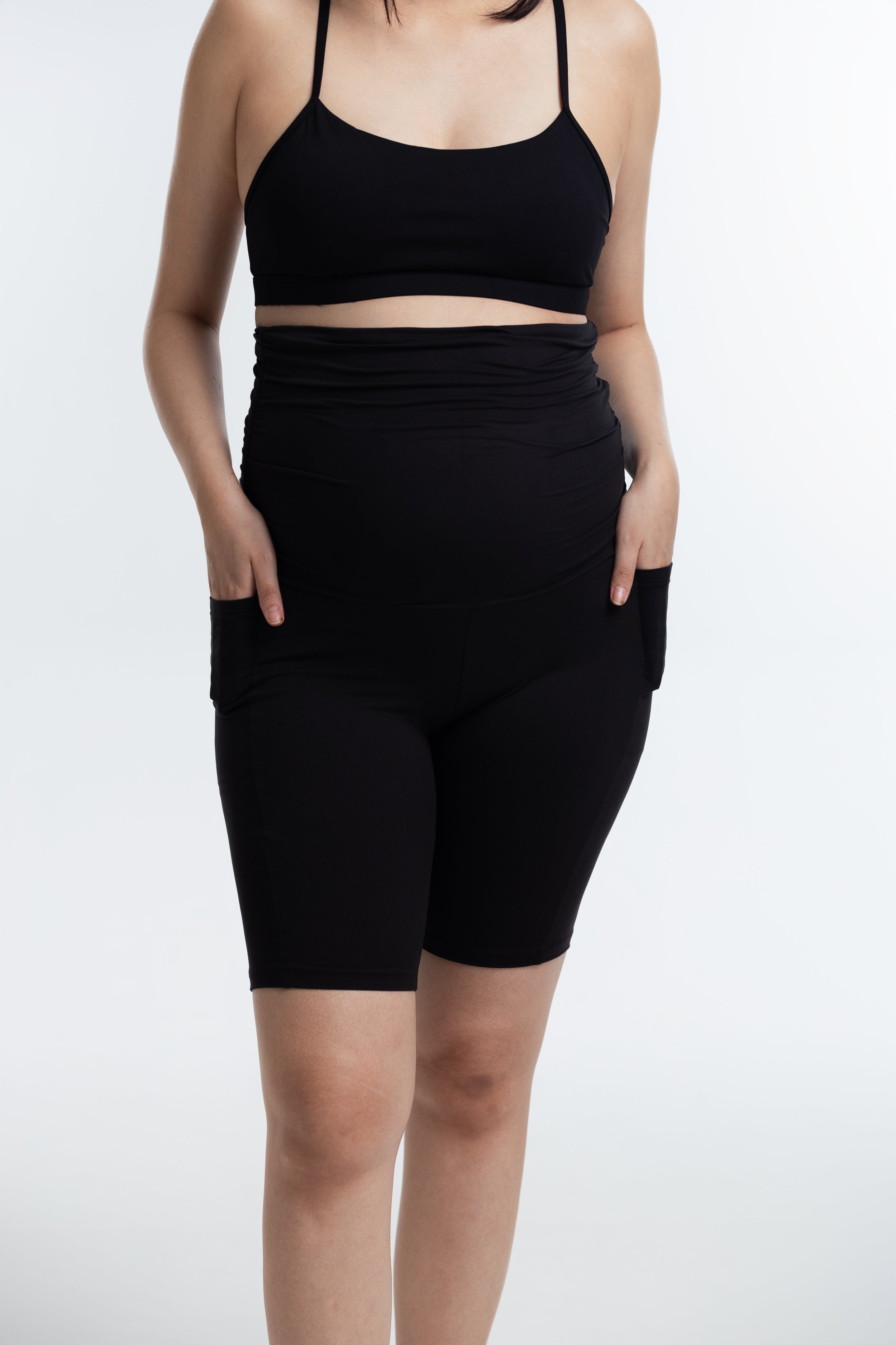 CradleNest MamaEase Maternity Biker Shorts