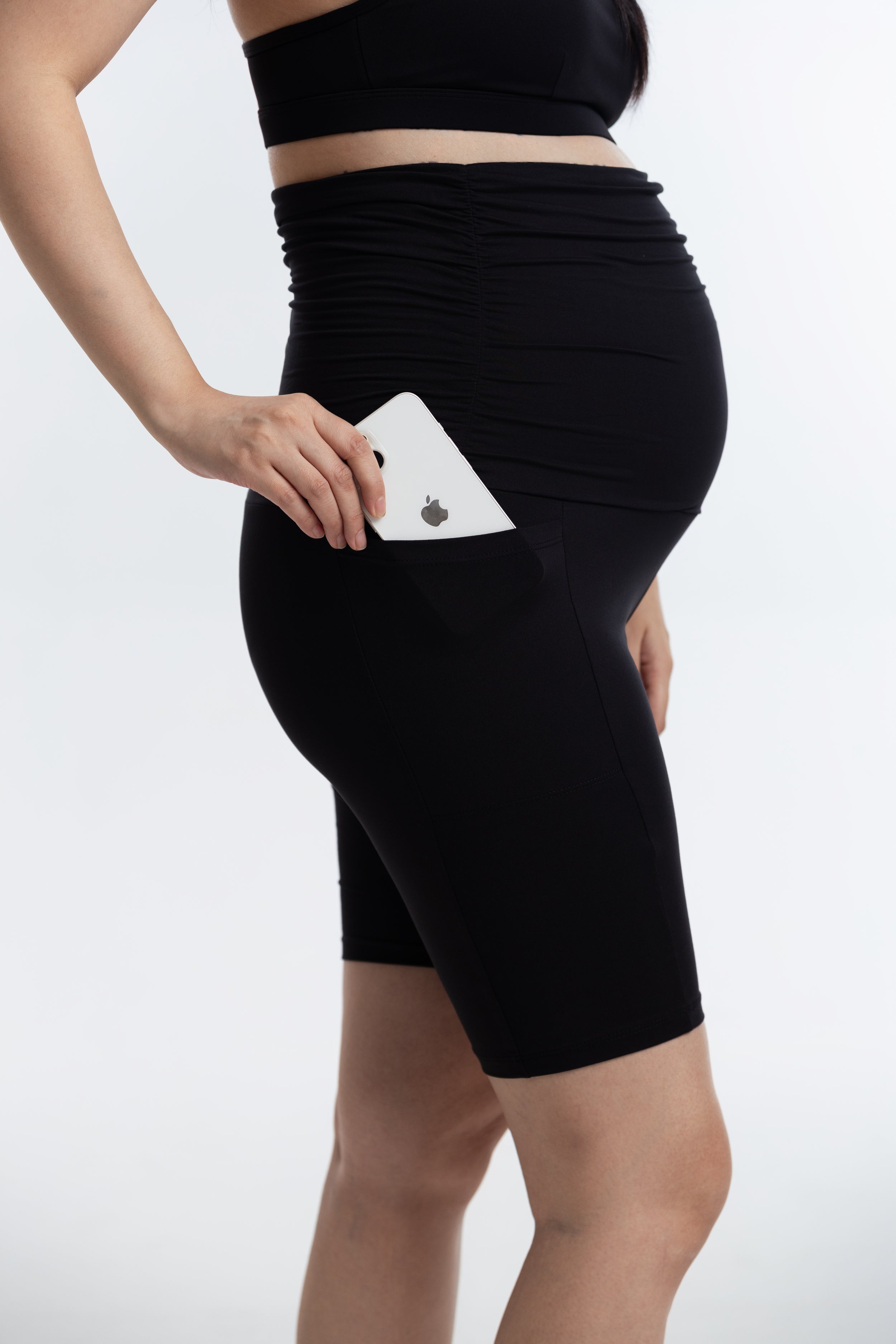 CradleNest MamaEase Maternity Biker Shorts