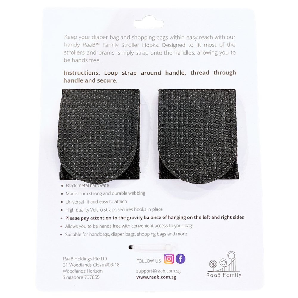 RaaB Family™ 2 pcs Quality Stroller Pram Hooks