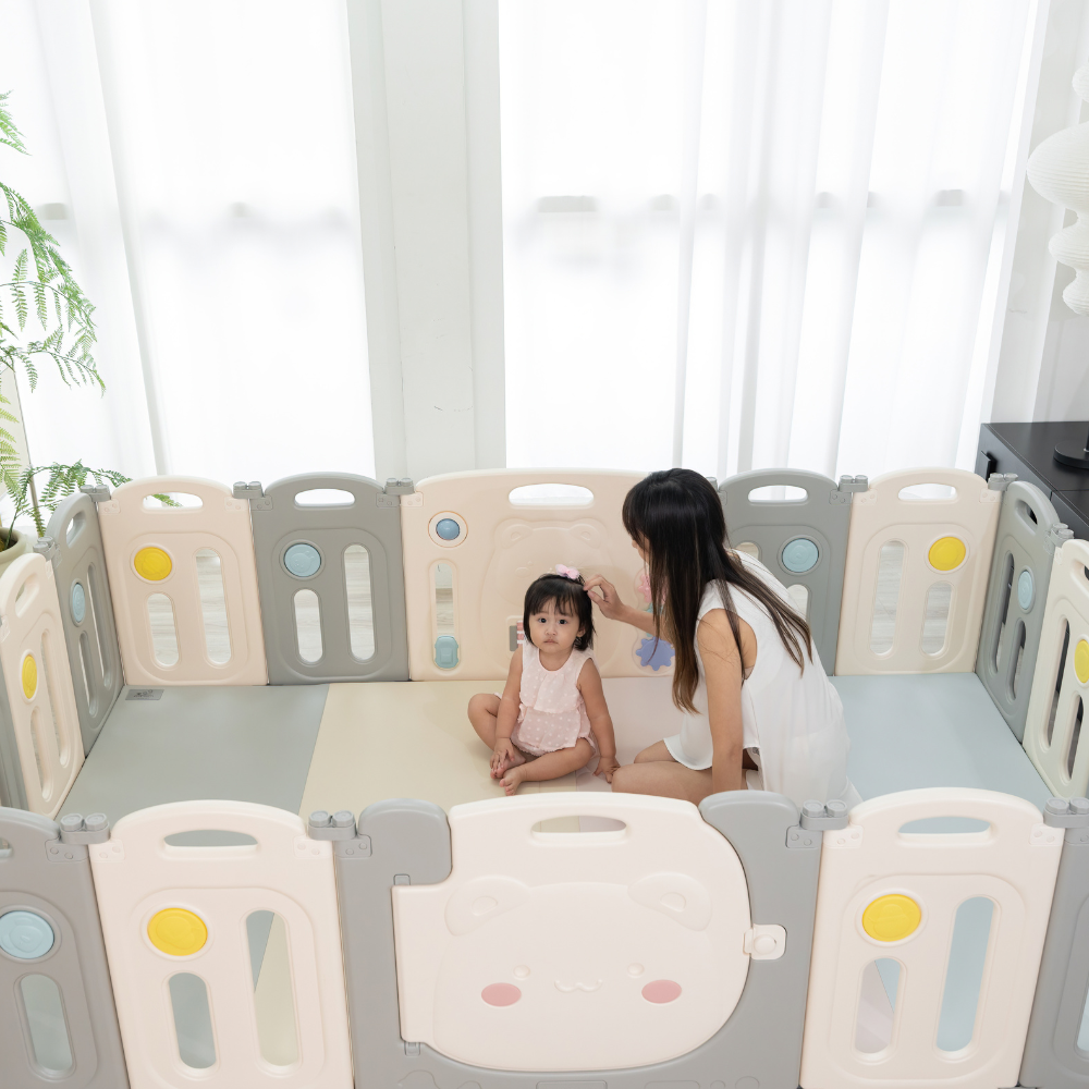 RaaB Family™ Denser & Heavier RACCOON Series Foldable Playpen Play Yard