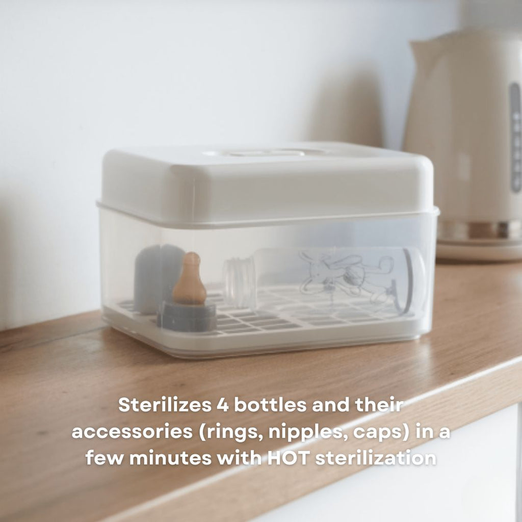 Thermobaby Sterilizer Box with Bottle Cleansing Brush & Teat
