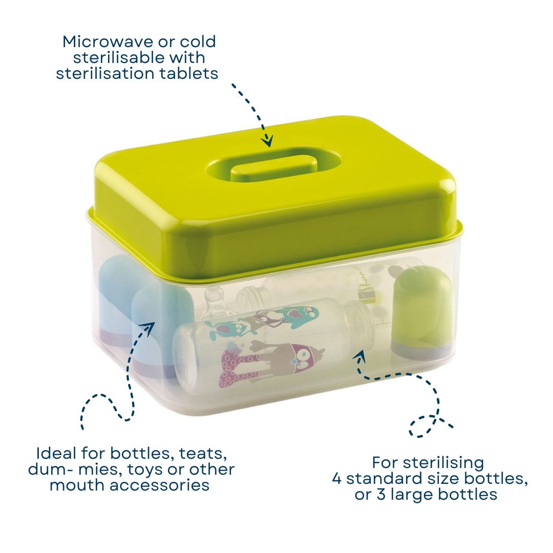 Thermobaby Sterilizer Box with Bottle Cleansing Brush & Teat
