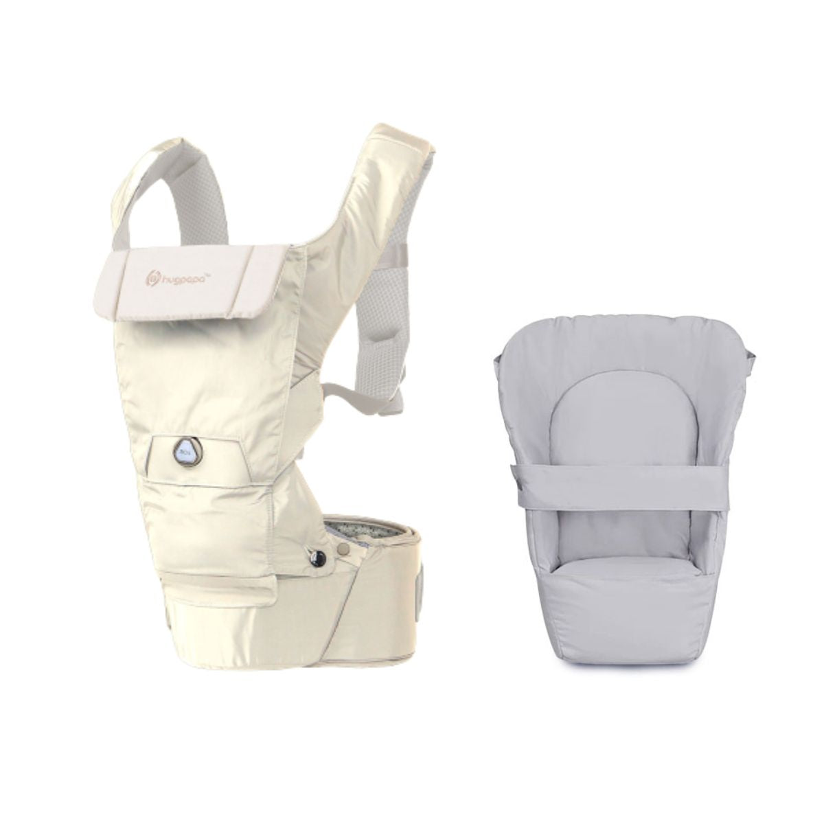 Hugpapa Dial-Fit PRO 3-in-1 Hip Seat Baby Carrier + Infant Insert