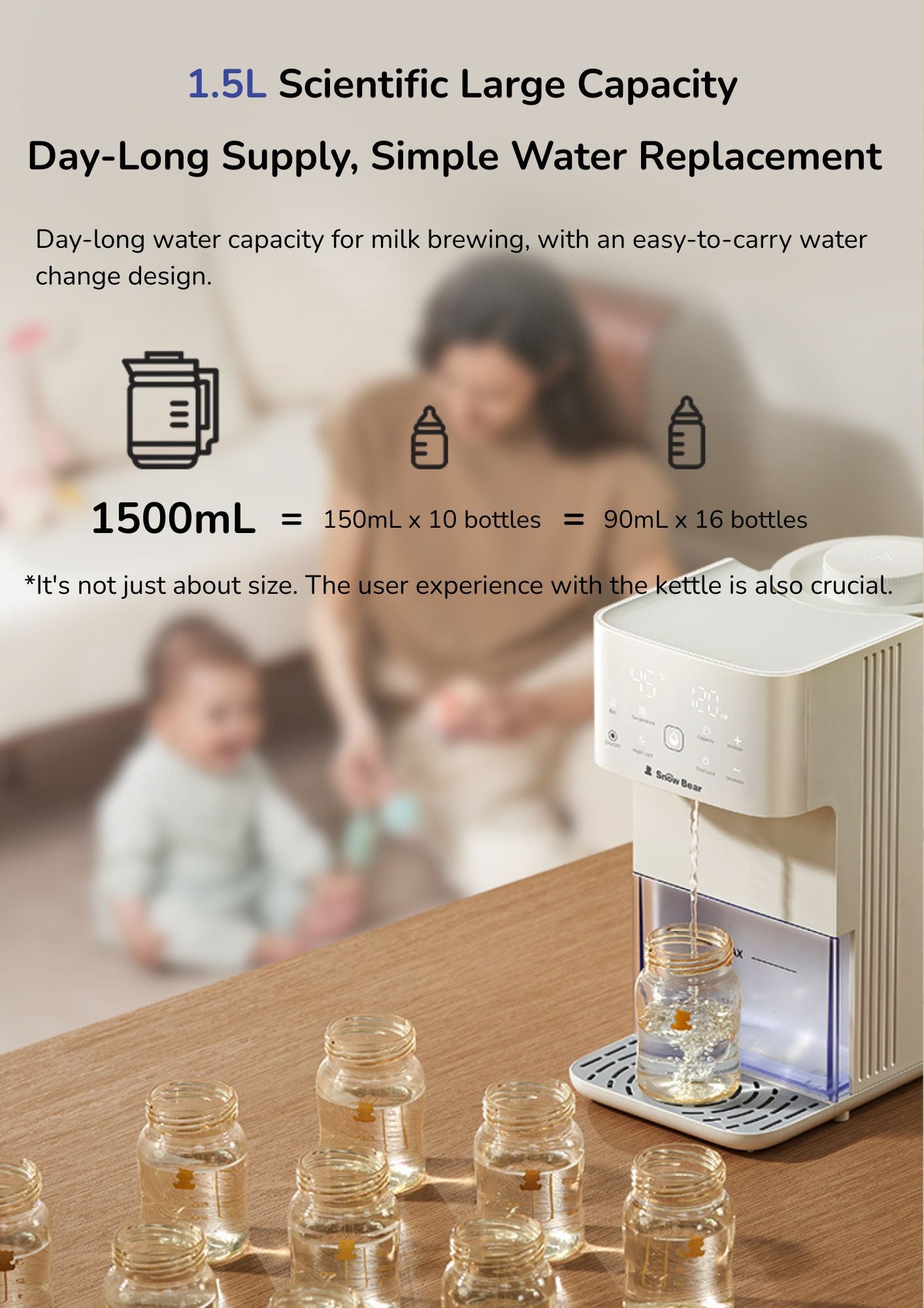 Snow Bear Smart Water Kettle - 1.5L