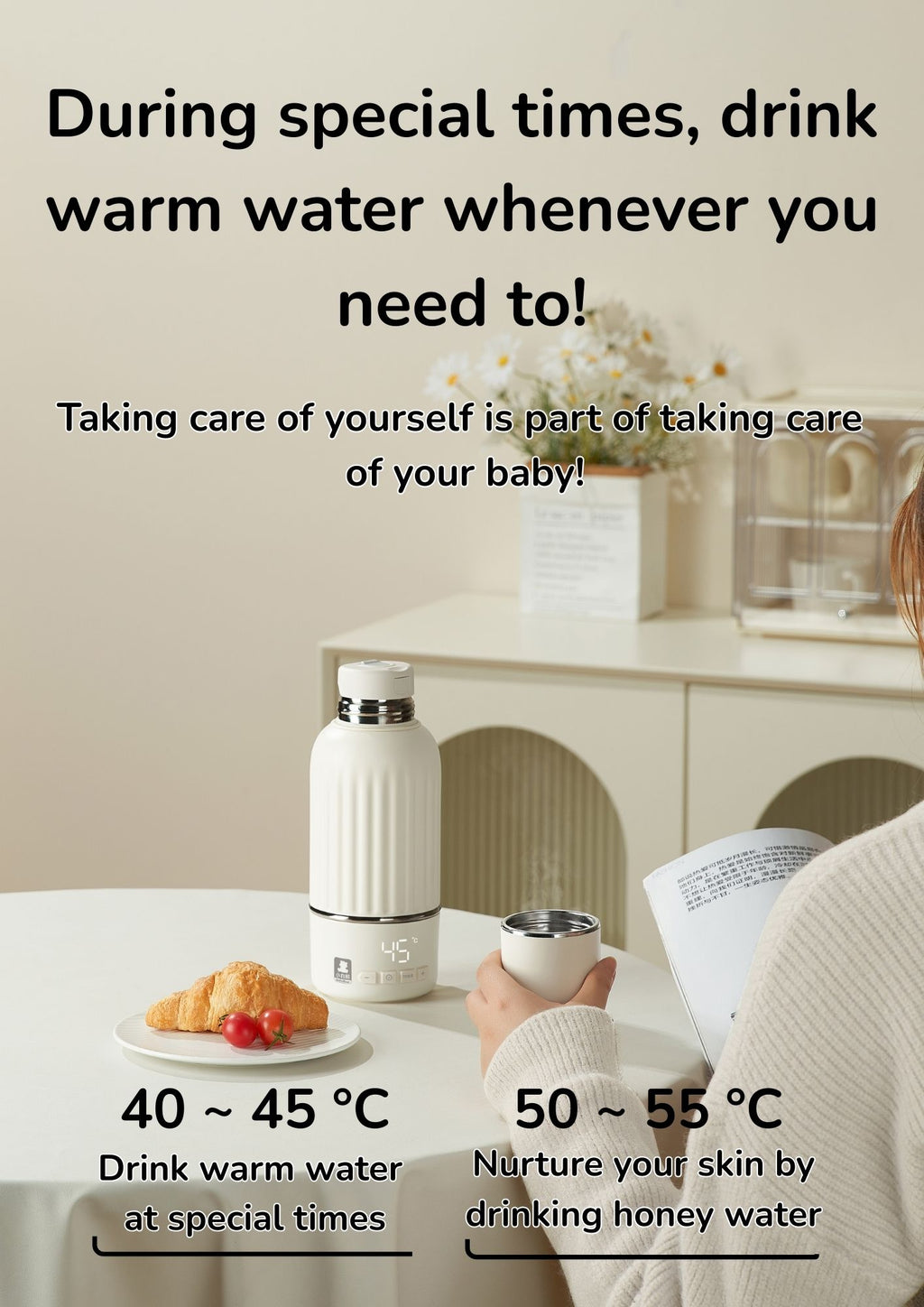 Snow Bear Smart Water Bottle (500ml)