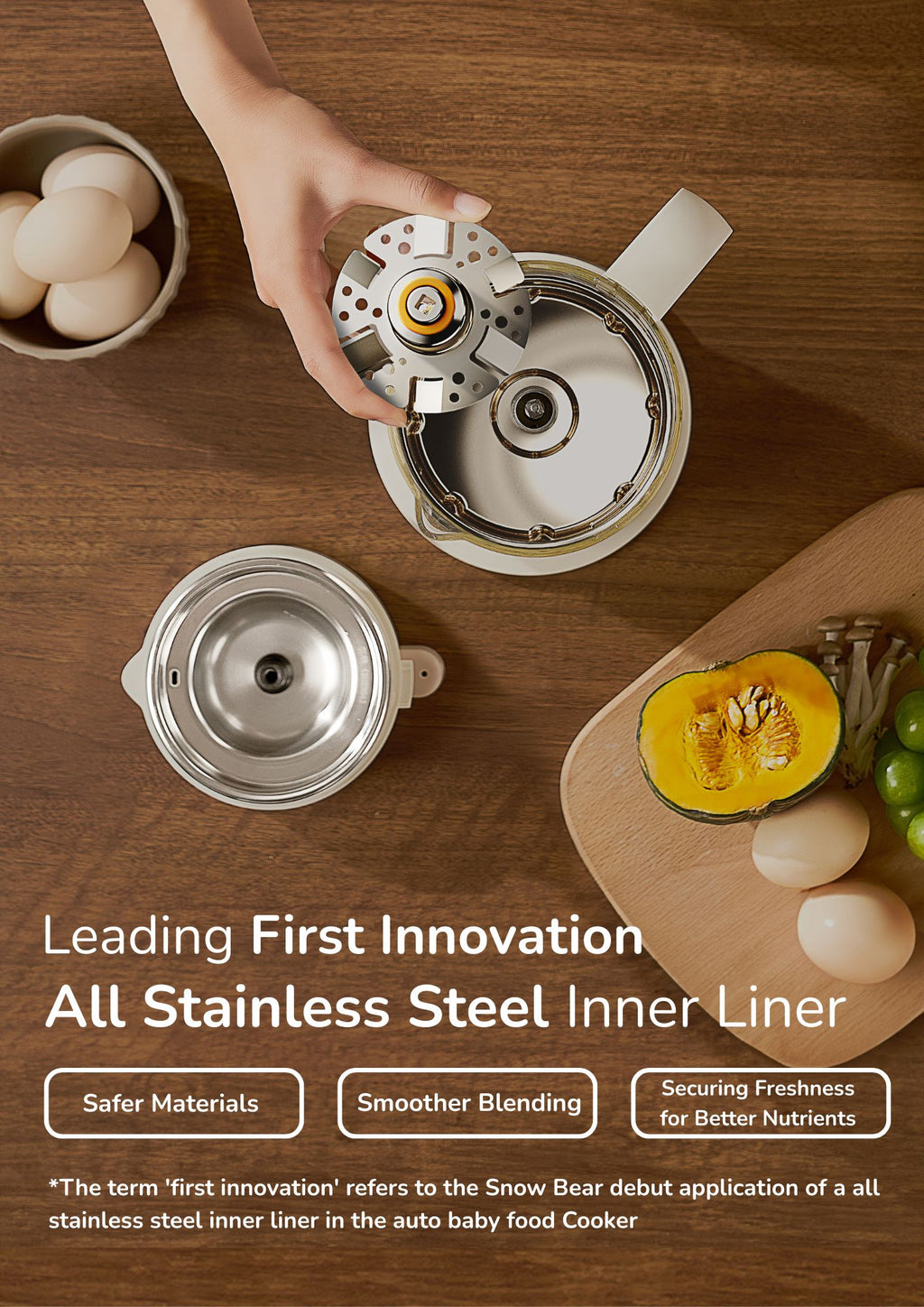 Snow Bear Auto Food Baby Cooker