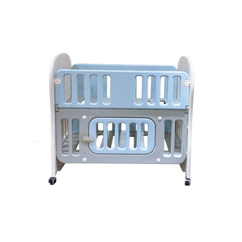 RaaB Family™ Glücklich Premium 6-in-1 Convertible Baby Cot With Latex Mattress and Muslin Bumper