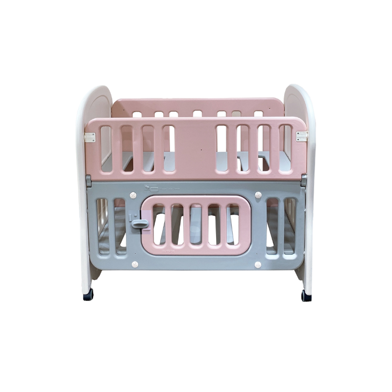 RaaB Family™ Glücklich Premium 6-in-1 Convertible Baby Cot With Latex Mattress and Muslin Bumper