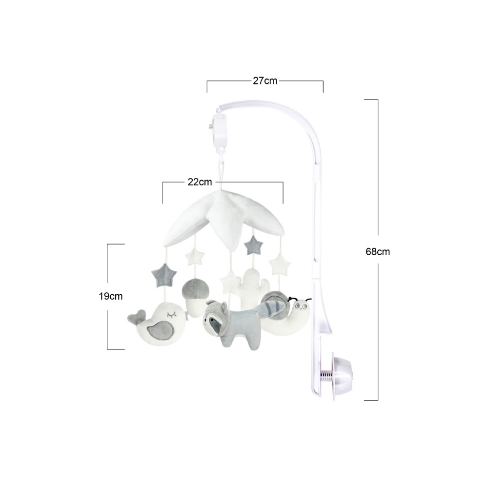 RaaB Family™ Jolly Star Wind-Up Rotating Music Mobile