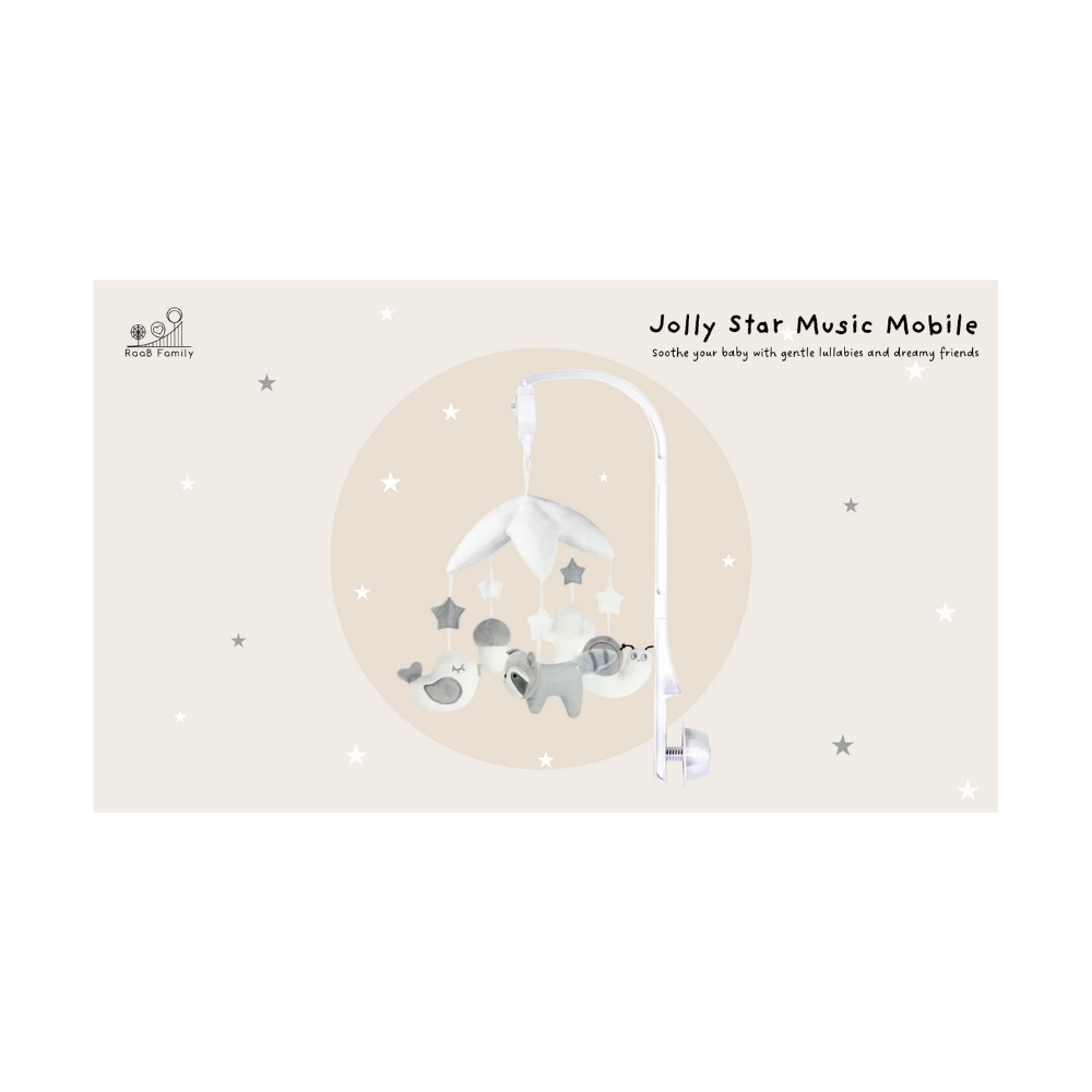 RaaB Family™ Jolly Star Wind-Up Rotating Music Mobile