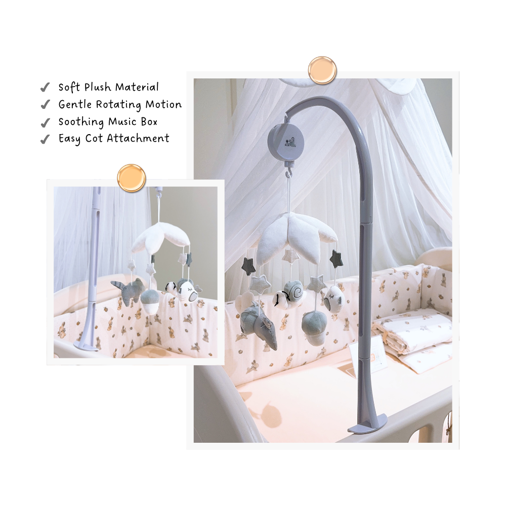 RaaB Family™ Jolly Star Wind-Up Rotating Music Mobile