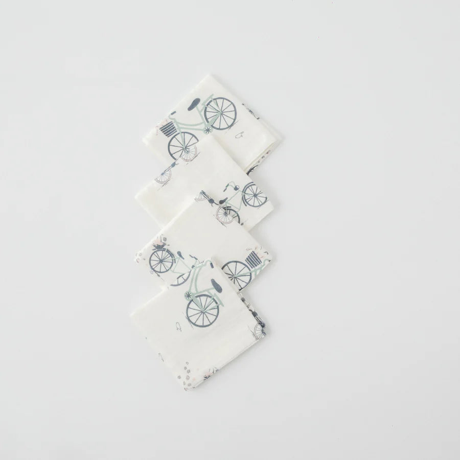 SARVA Organic Muslin Wash Cloth (Set of 4)