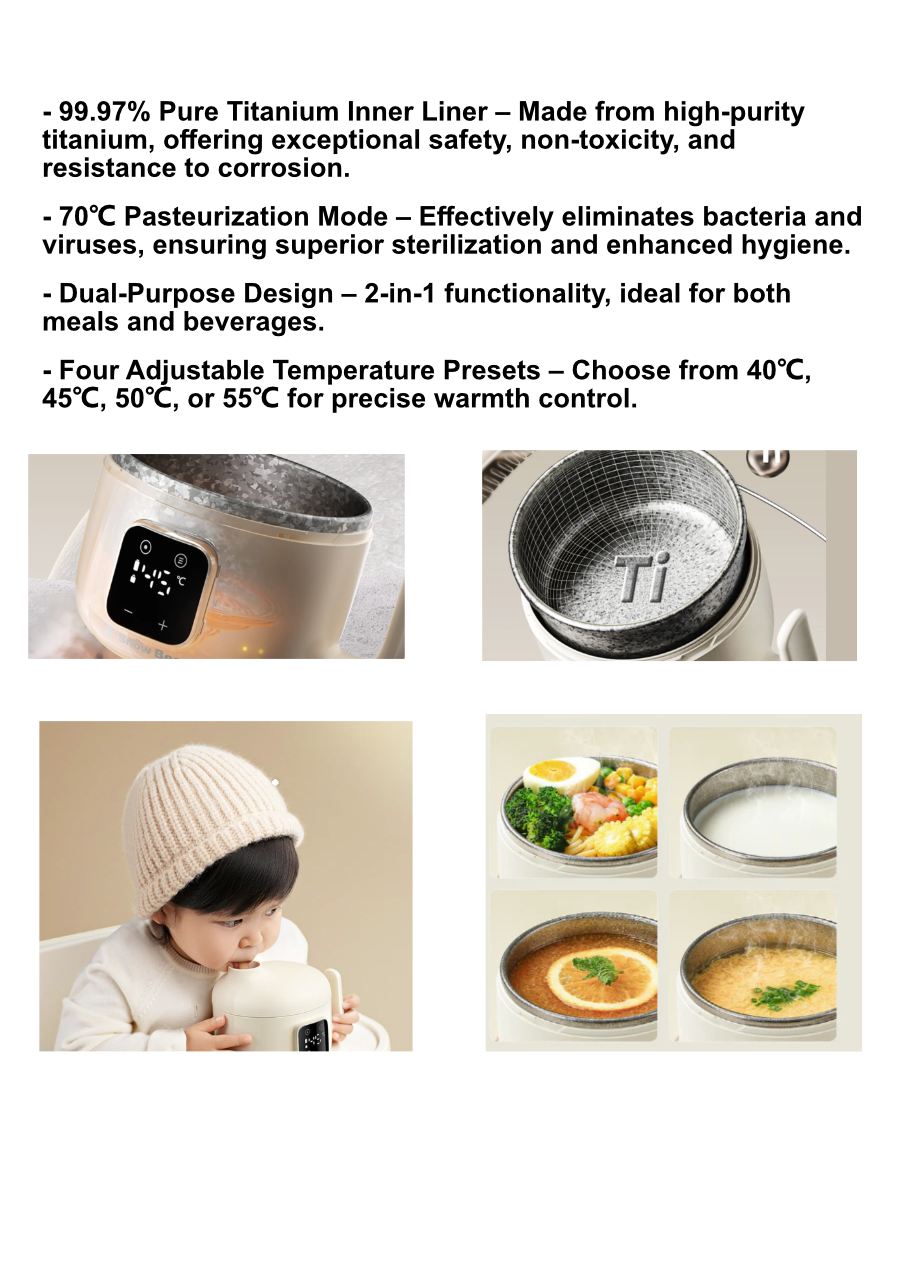 Snow Bear Baby Smart Bowl (Titanium) - Capacity 400 ml