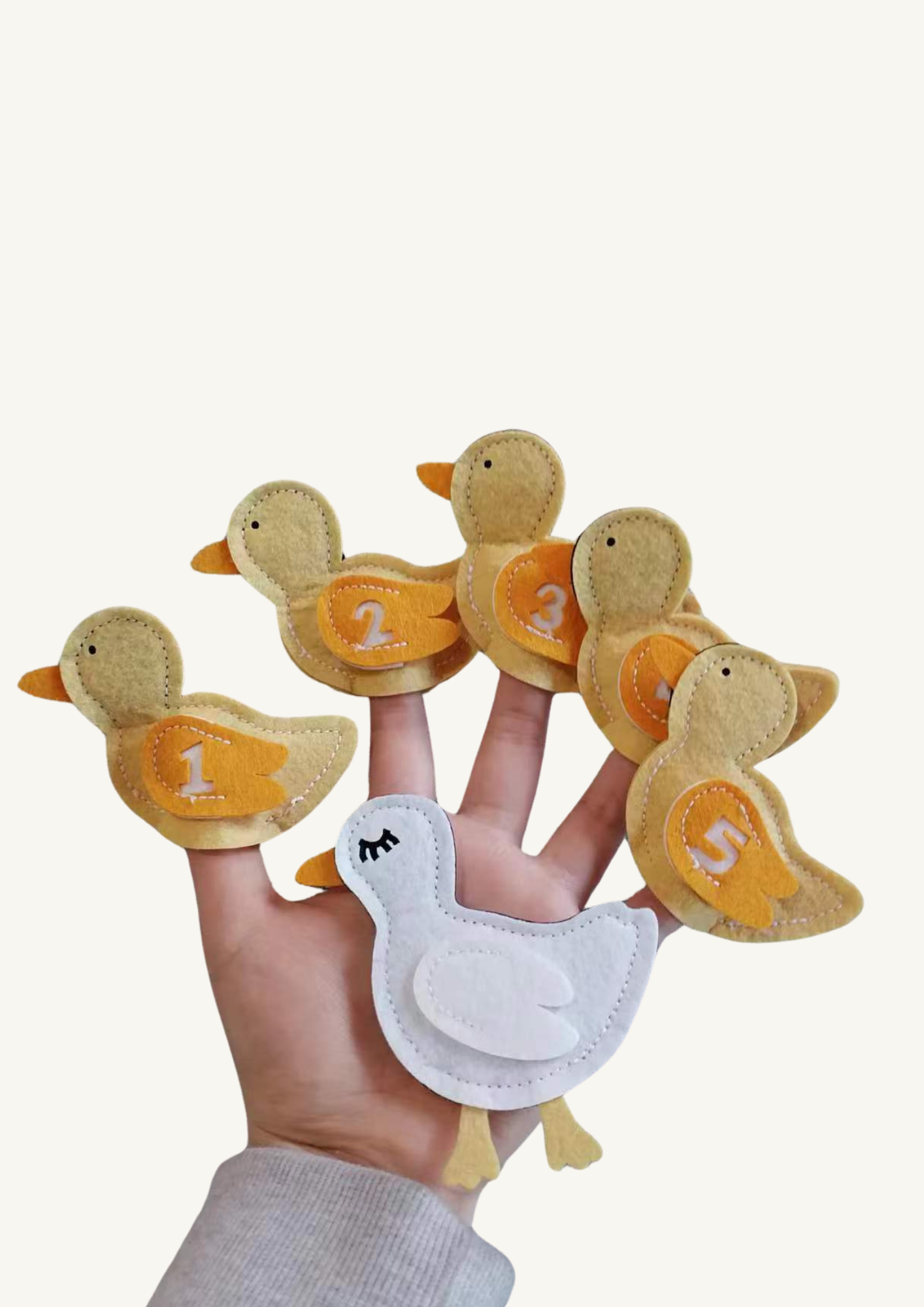 HiBuyMama Five Little Ducks Finger Puppet