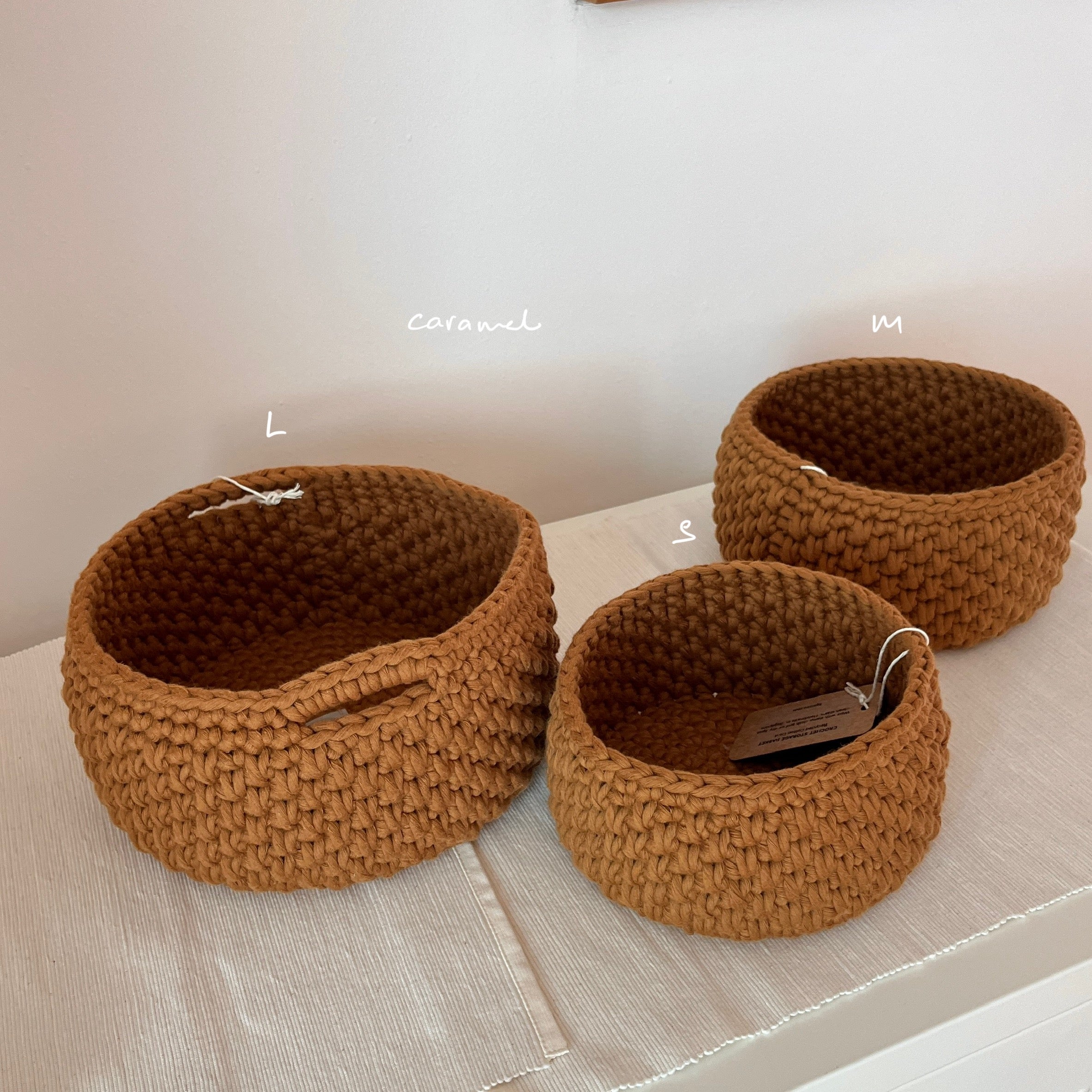 byiroiro Crochet Storage Basket