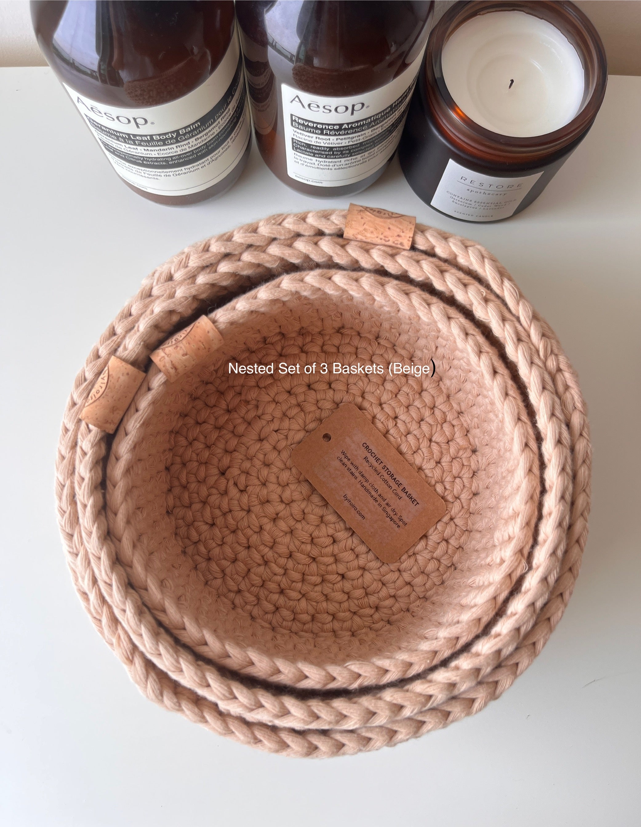 byiroiro Crochet Storage Basket