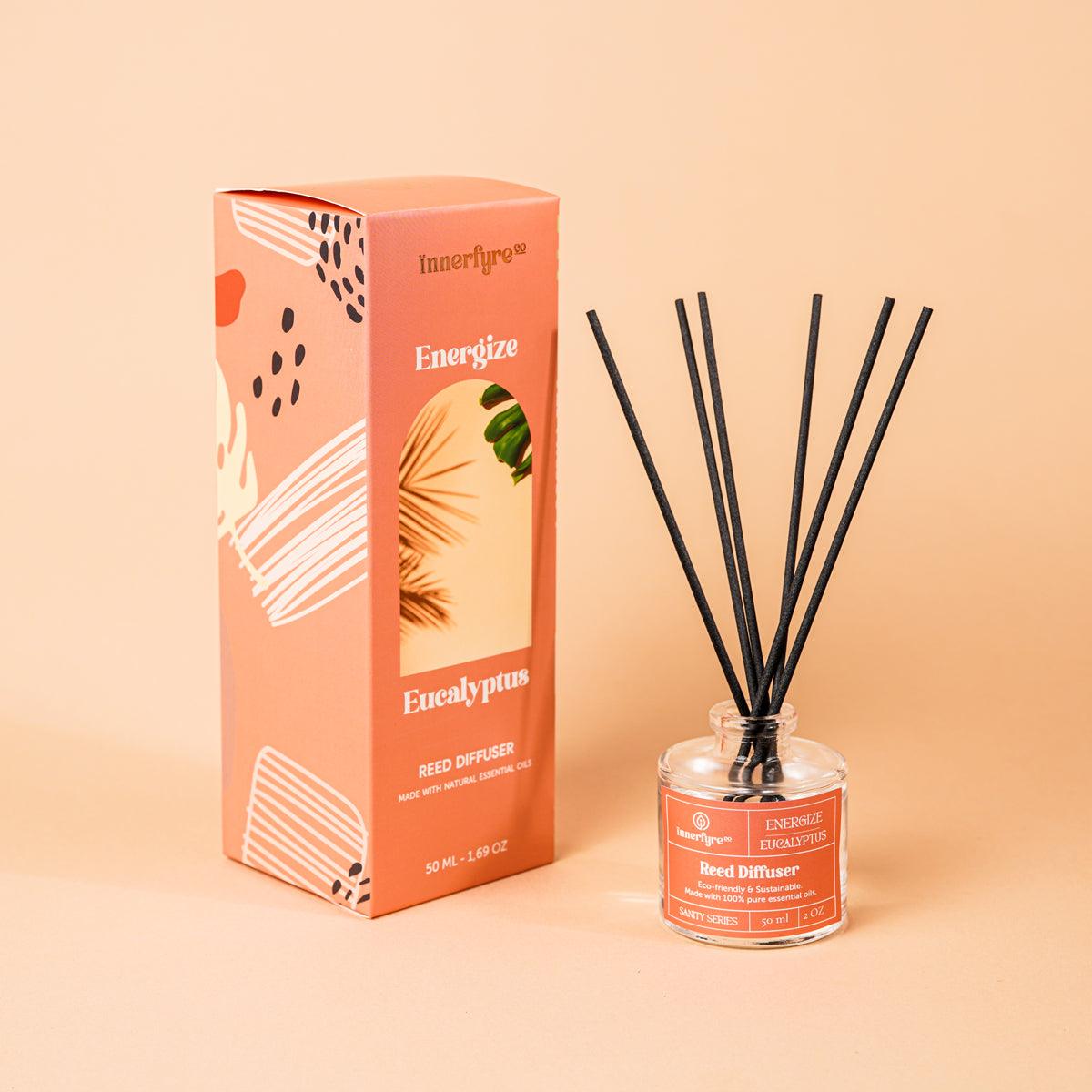Innerfyre Energize - Eucalyptus Reed Diffuser