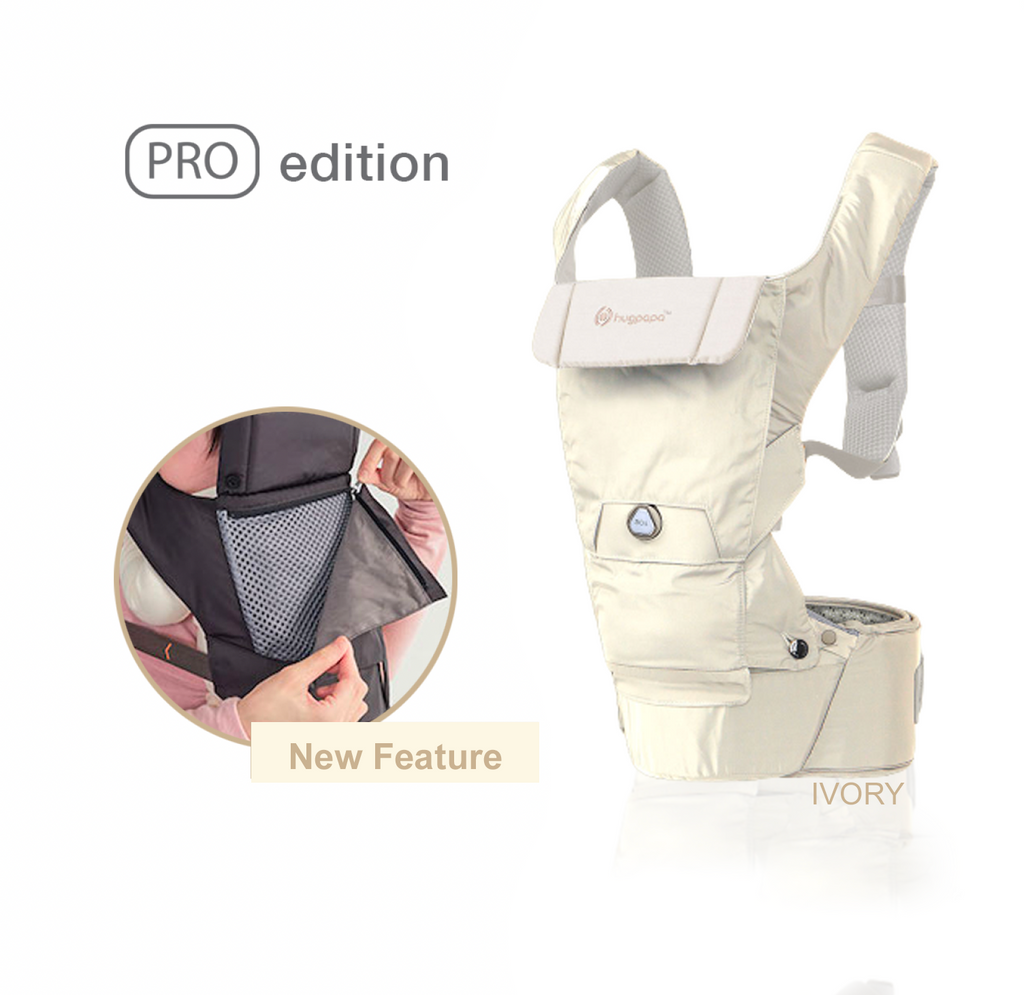 Hugpapa Dial-Fit PRO 3-in-1 Hip Seat Baby Carrier + Infant Insert