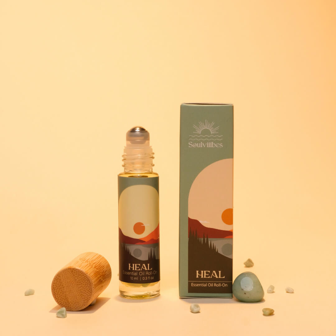 Innerfyre Heal Essential Oil Roll On (Green Tea, Patchouli, Amber)