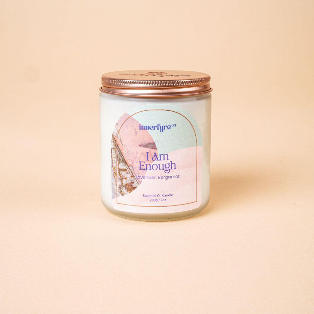 Innerfyre I AM ENOUGH Candle: Lavender, Eucalyptus, Yuzu
