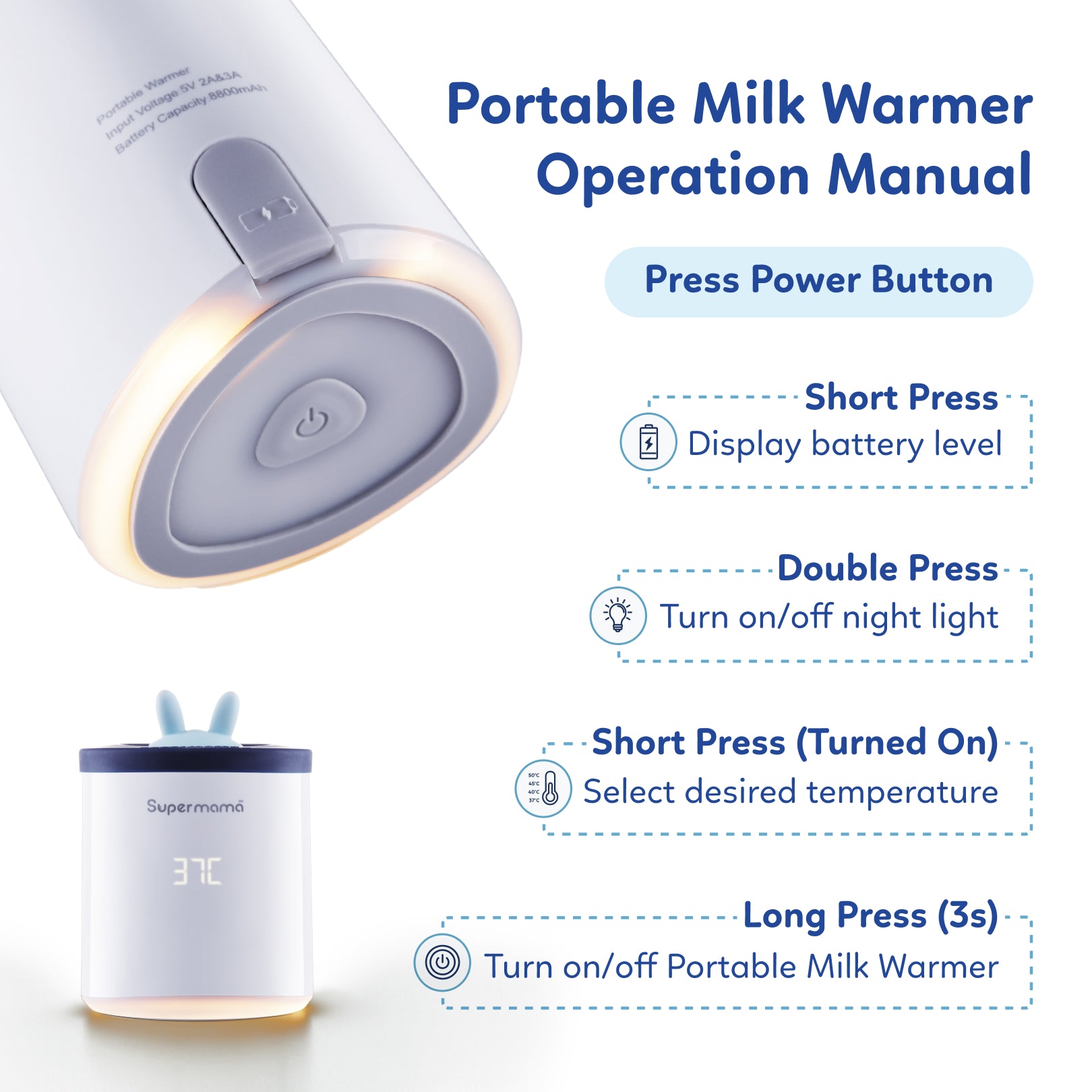 Supermama Lab Portable Milk Warmer