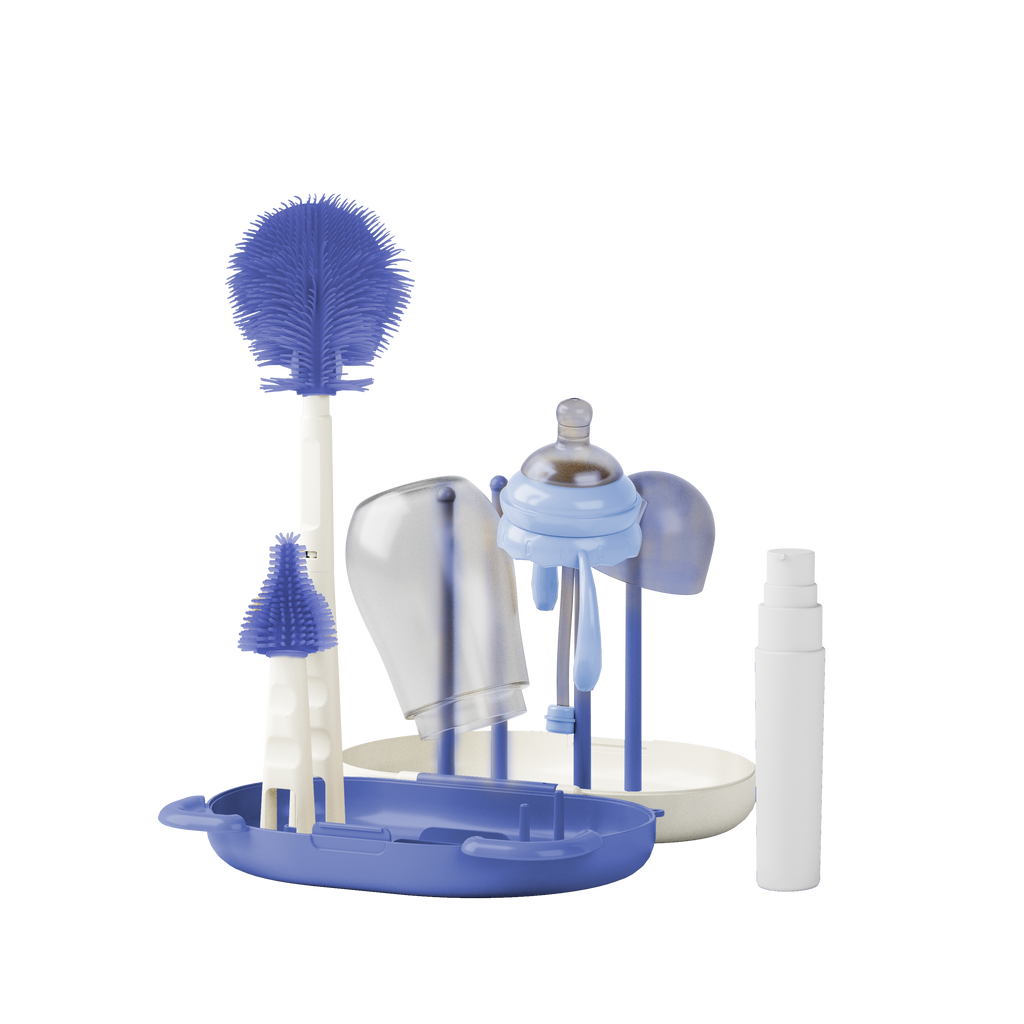 Supermama Lab 6-in-1 Portable Baby Bottle Brush Set