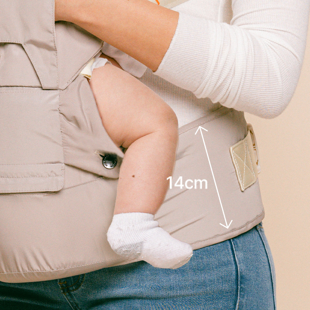 Hugpapa Dial-Fit PRO 3-in-1 Hip Seat Baby Carrier + Infant Insert