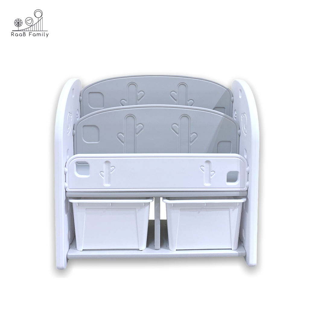 RaaB Family™ Kids Bookshelf Book Rack with Toy Storage Organiser