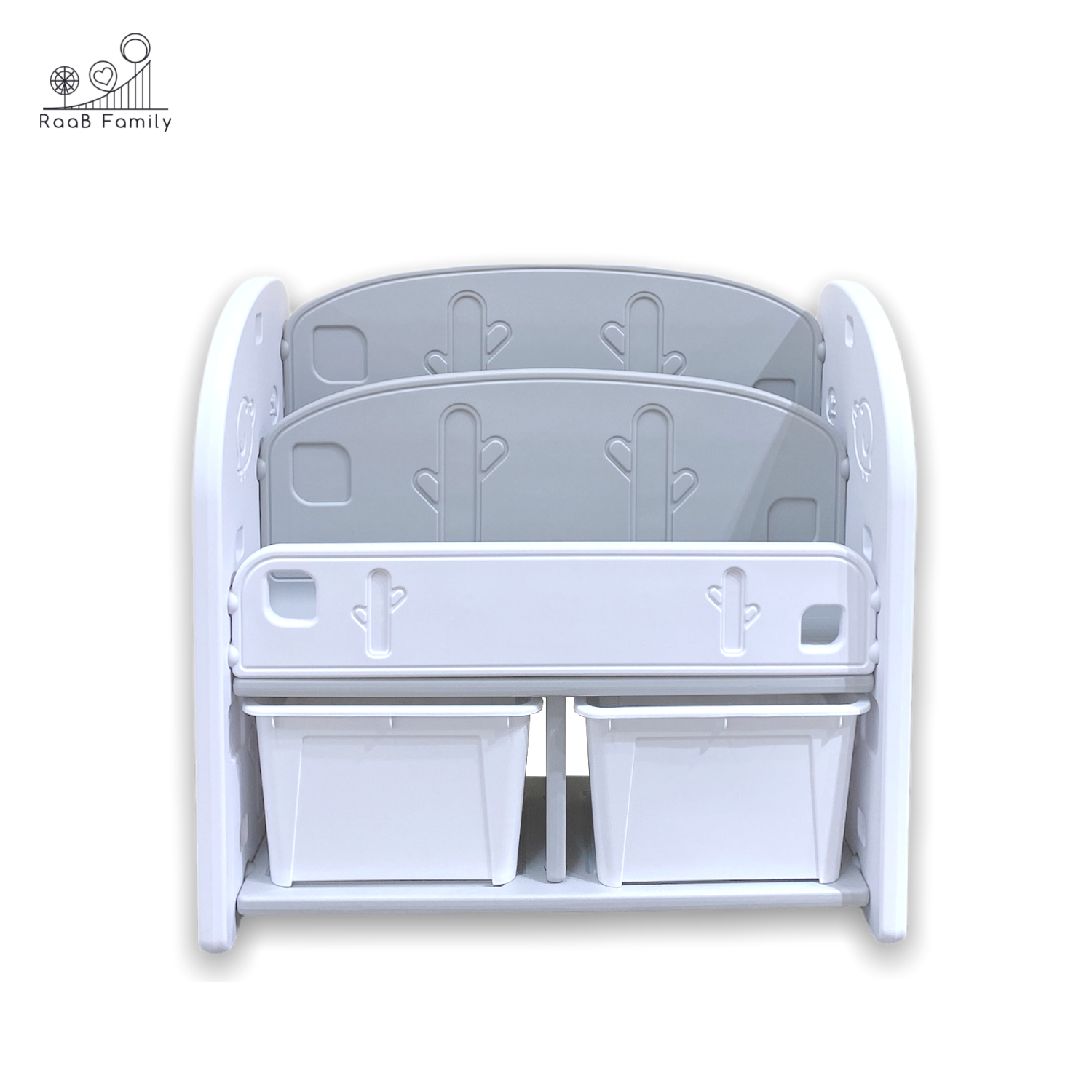 RaaB Family™ Kids Bookshelf Book Rack with Toy Storage Organiser