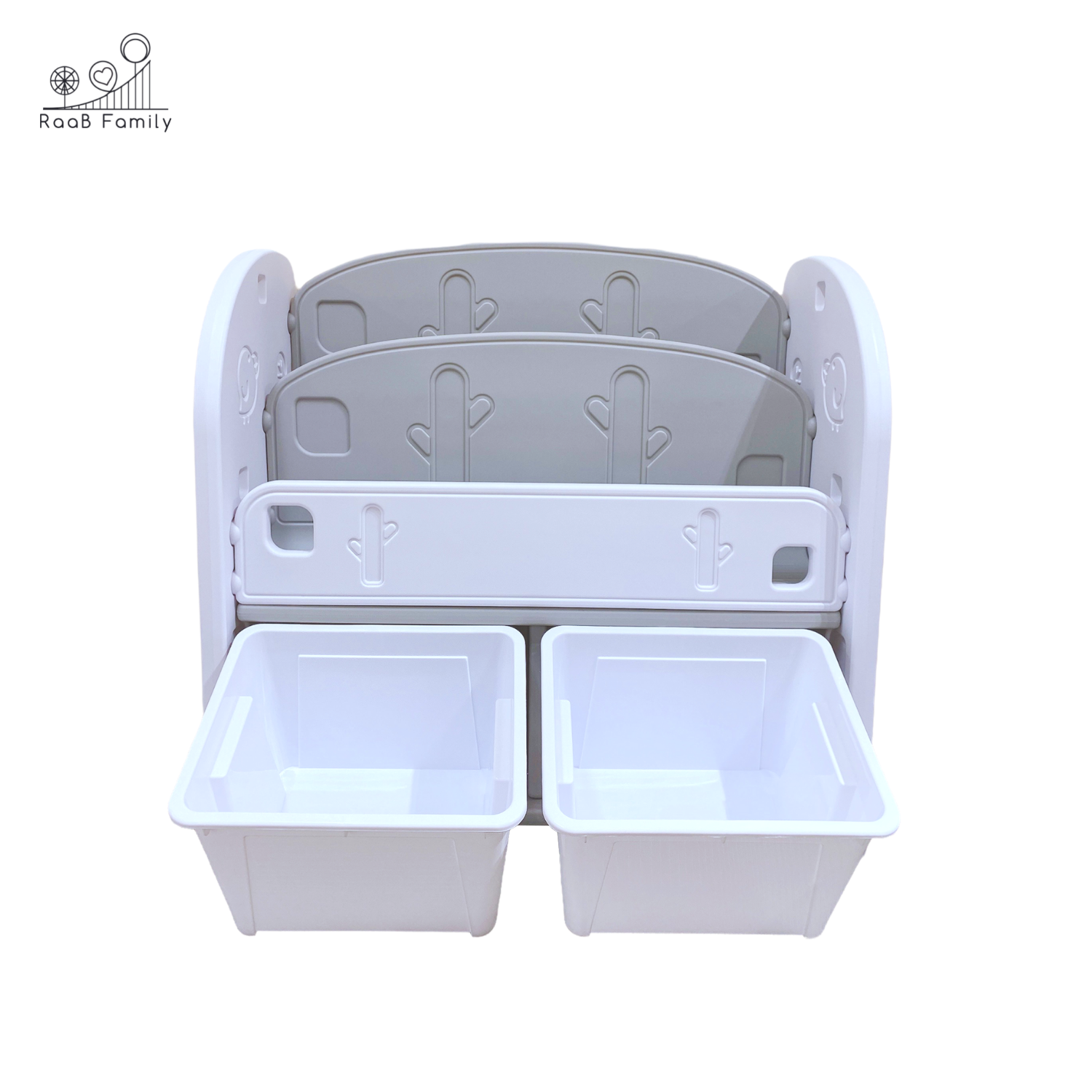 RaaB Family™ Kids Bookshelf Book Rack with Toy Storage Organiser