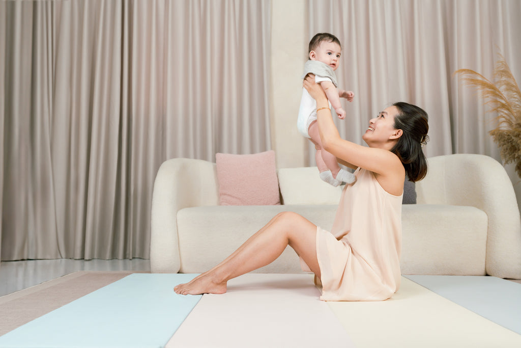 RaaB Family™ Baby SEAMLESS Playmat Toddler Premium Folding Mat 4CM Thick