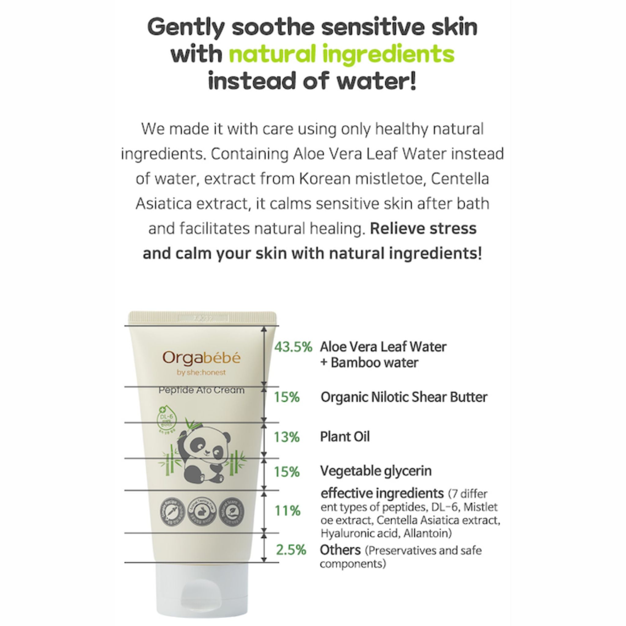 Orgabebe Peptide Ato Cream