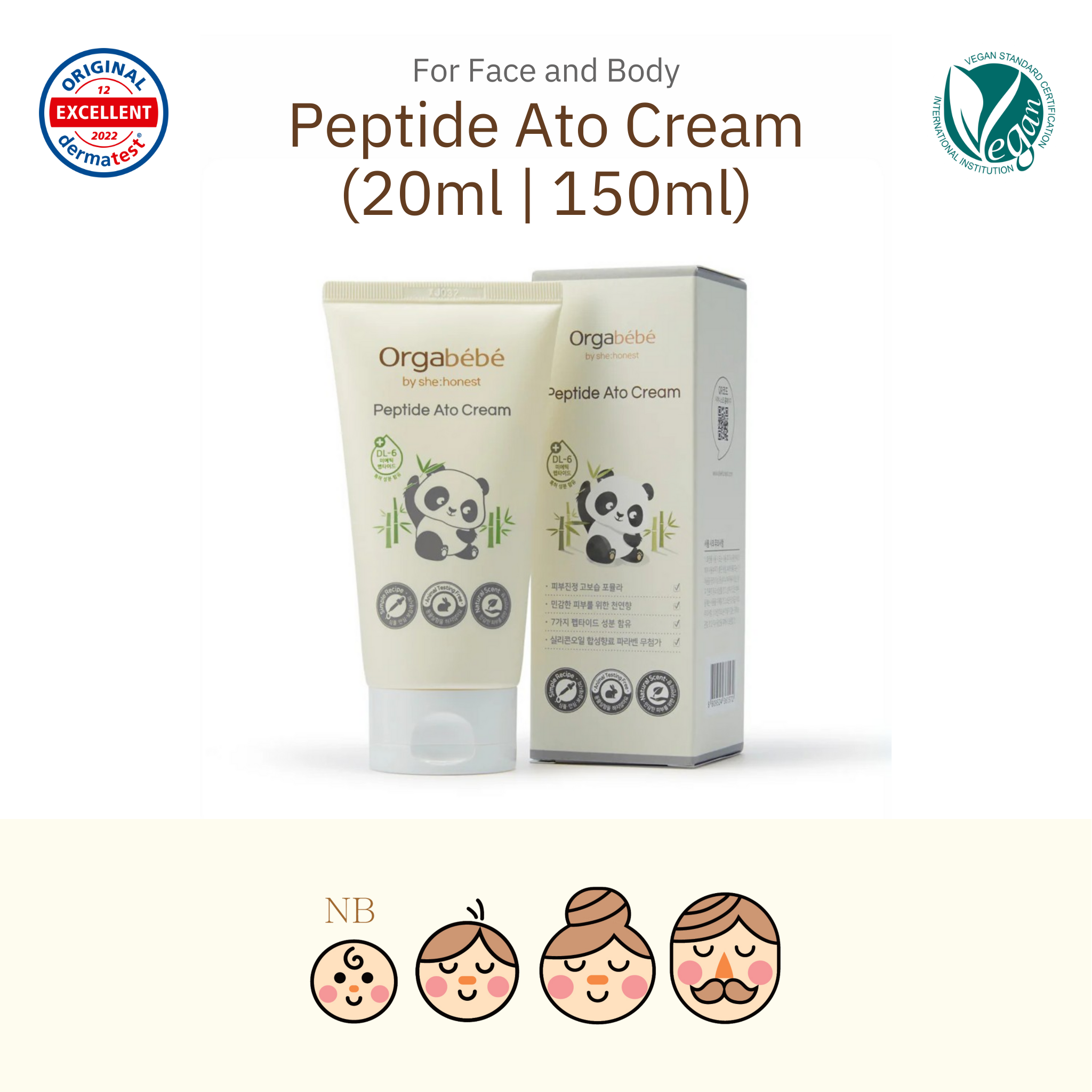 Orgabebe Peptide Ato Cream