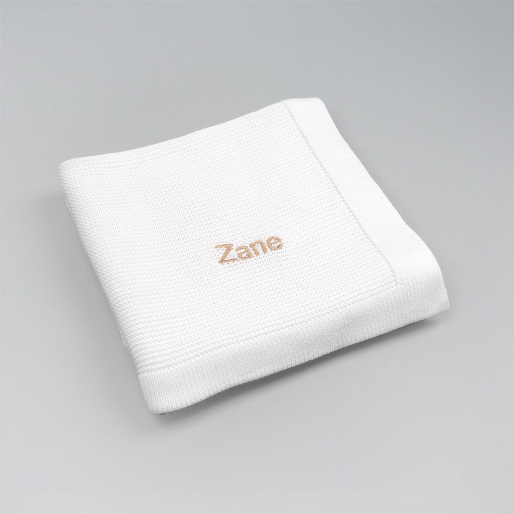 Lovingly Signed Bamboo Cellular Blanket