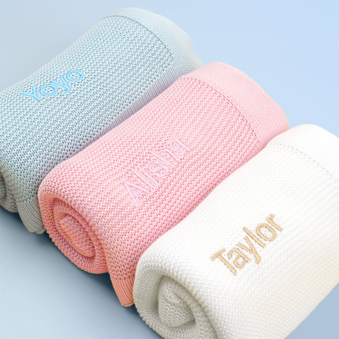 Lovingly Signed Bamboo Cellular Blanket