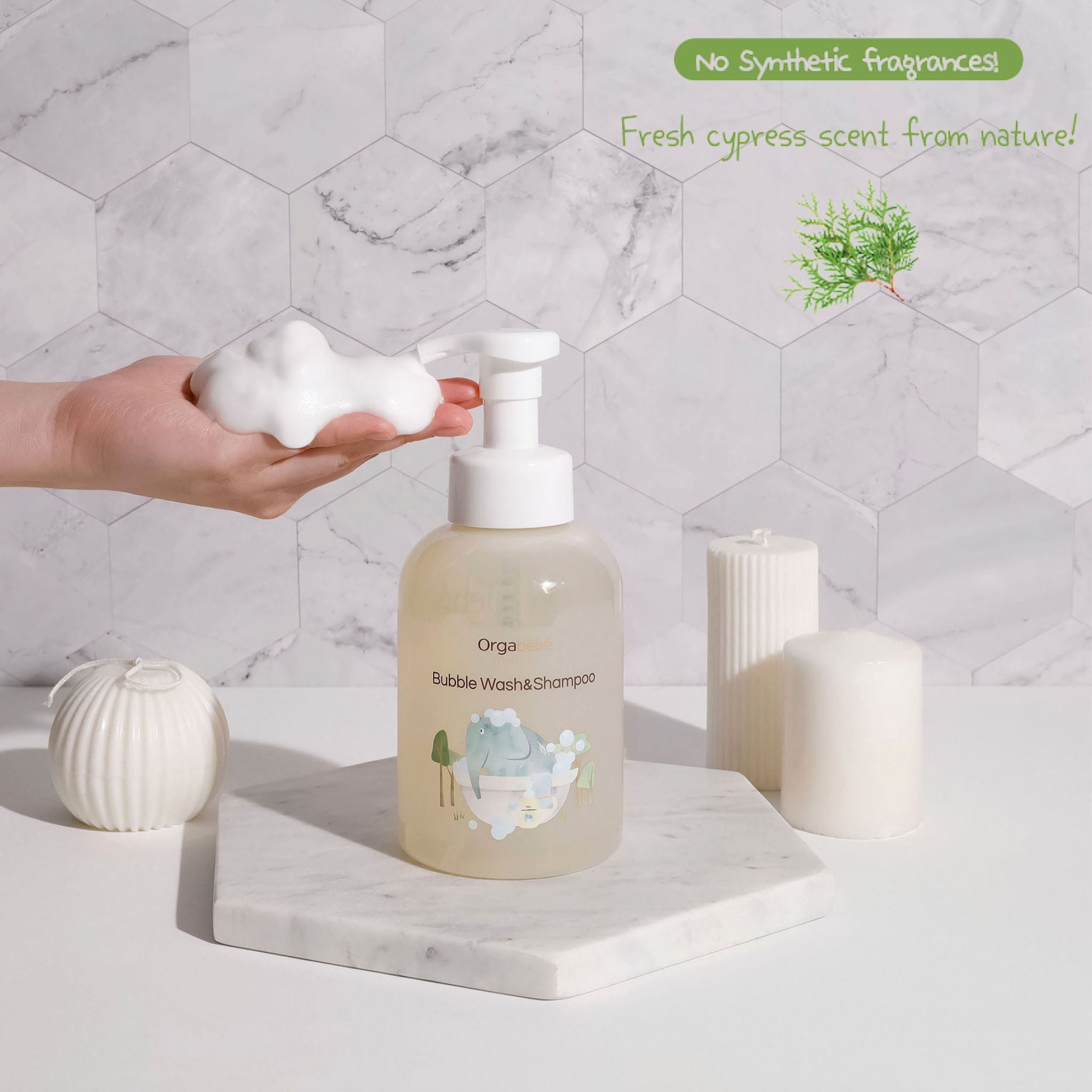 Orgabebe Bubble wash & Shampoo (50mL | 500mL)