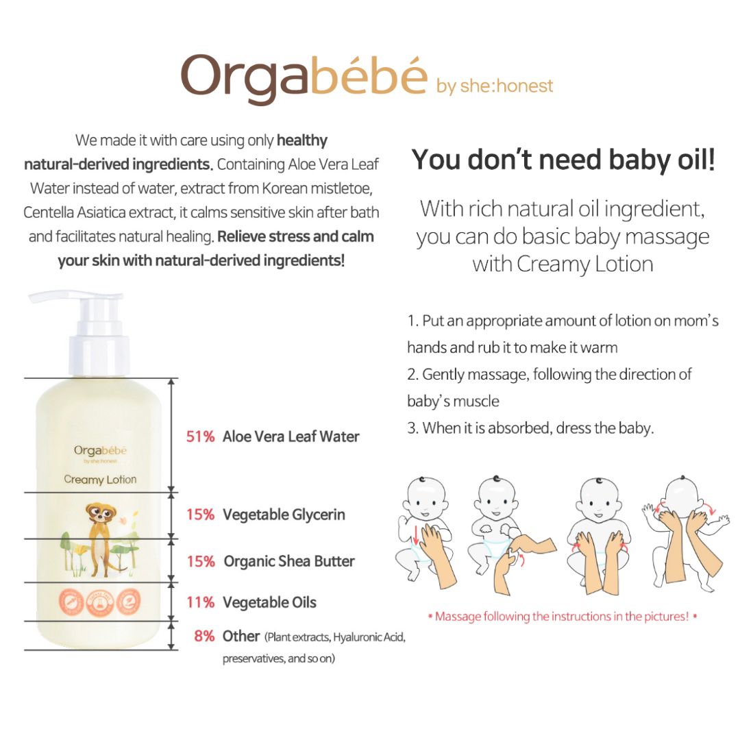 Orgabebe Creamy Lotion (300mL)
