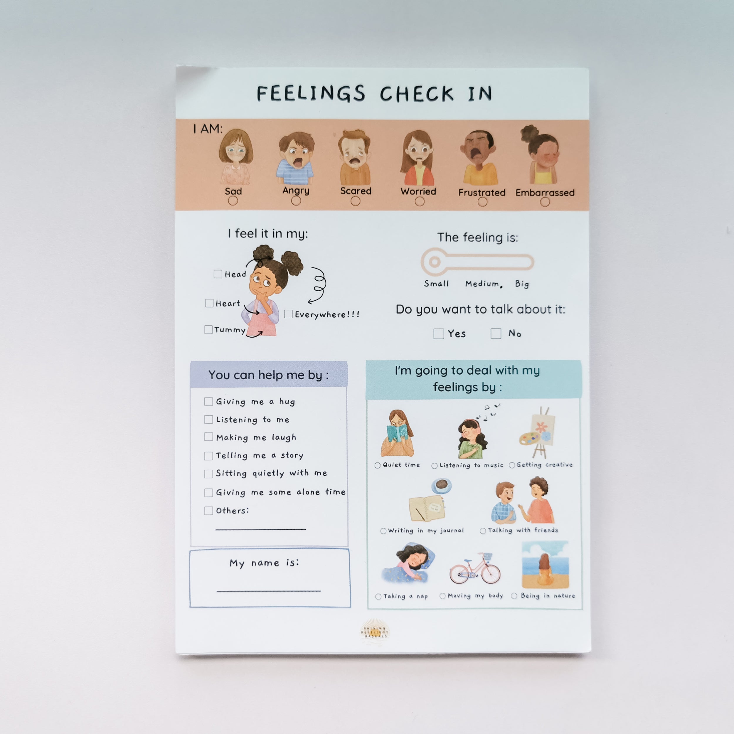 HiBuyMama Feelings Check-in Memopad