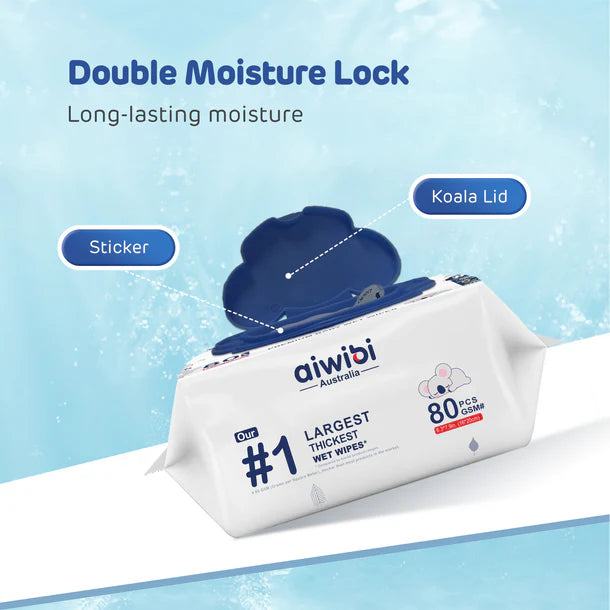 Aiwibi Premium Baby Wipes (80 PCS)