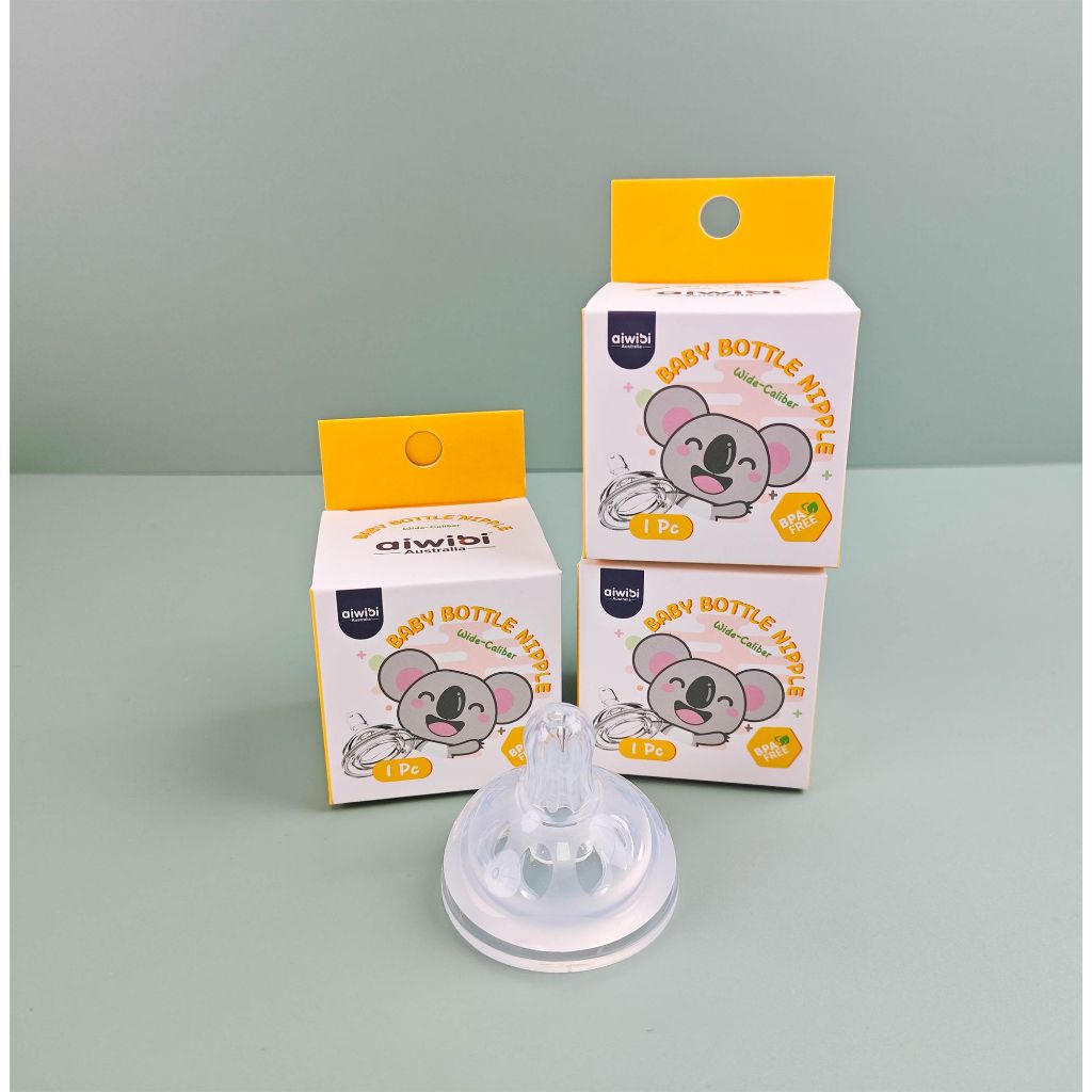Aiwibi Baby Premium Soft Nipple/ Teats (2 Pcs)