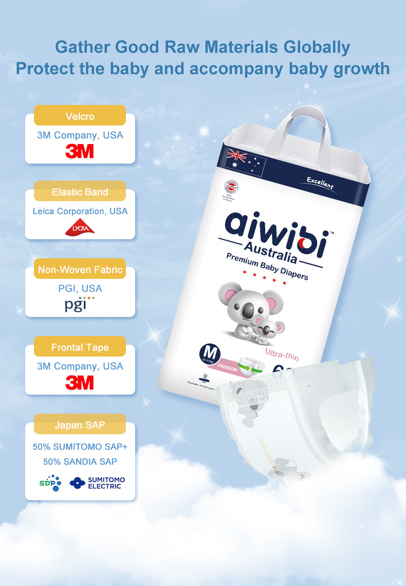 Aiwibi Natural Premium Night Taped Diapers